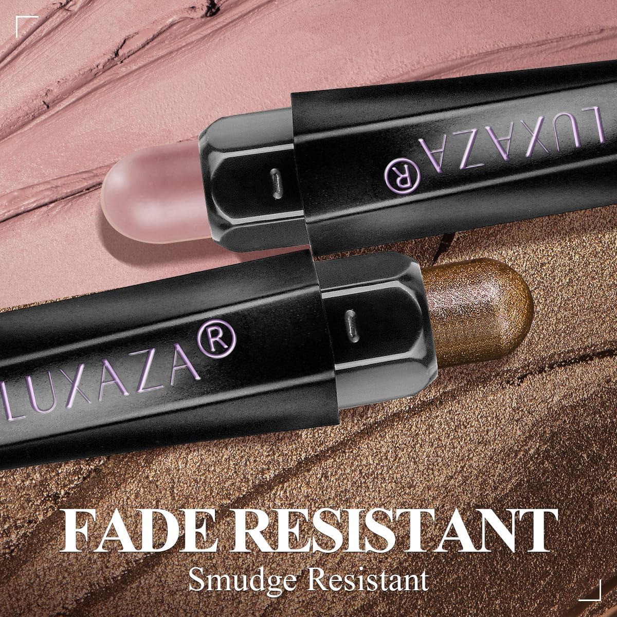 Six metallic and matte neutral brown cream eyeshadow shades
