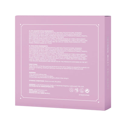 Luxaza pro eyeshadow set packaging and contents