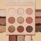 ColourPop Nude Mood Eyeshadow Palette open showing nine warm neutral shades