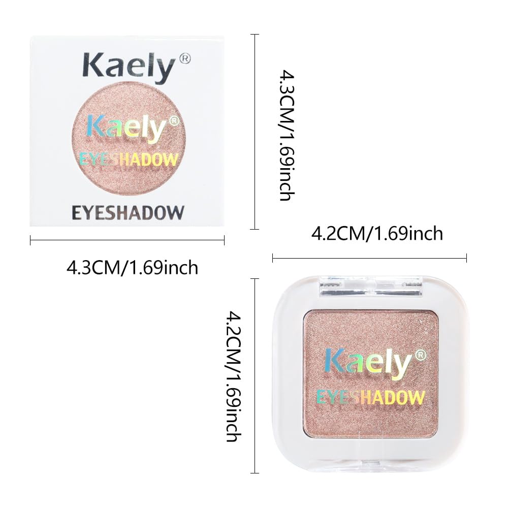 Side profile of Evpct Dusty Pink Champagne eyeshadow packaging