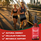 Valleylux cayenne pepper liquid formula with vitamins D3 and K2.