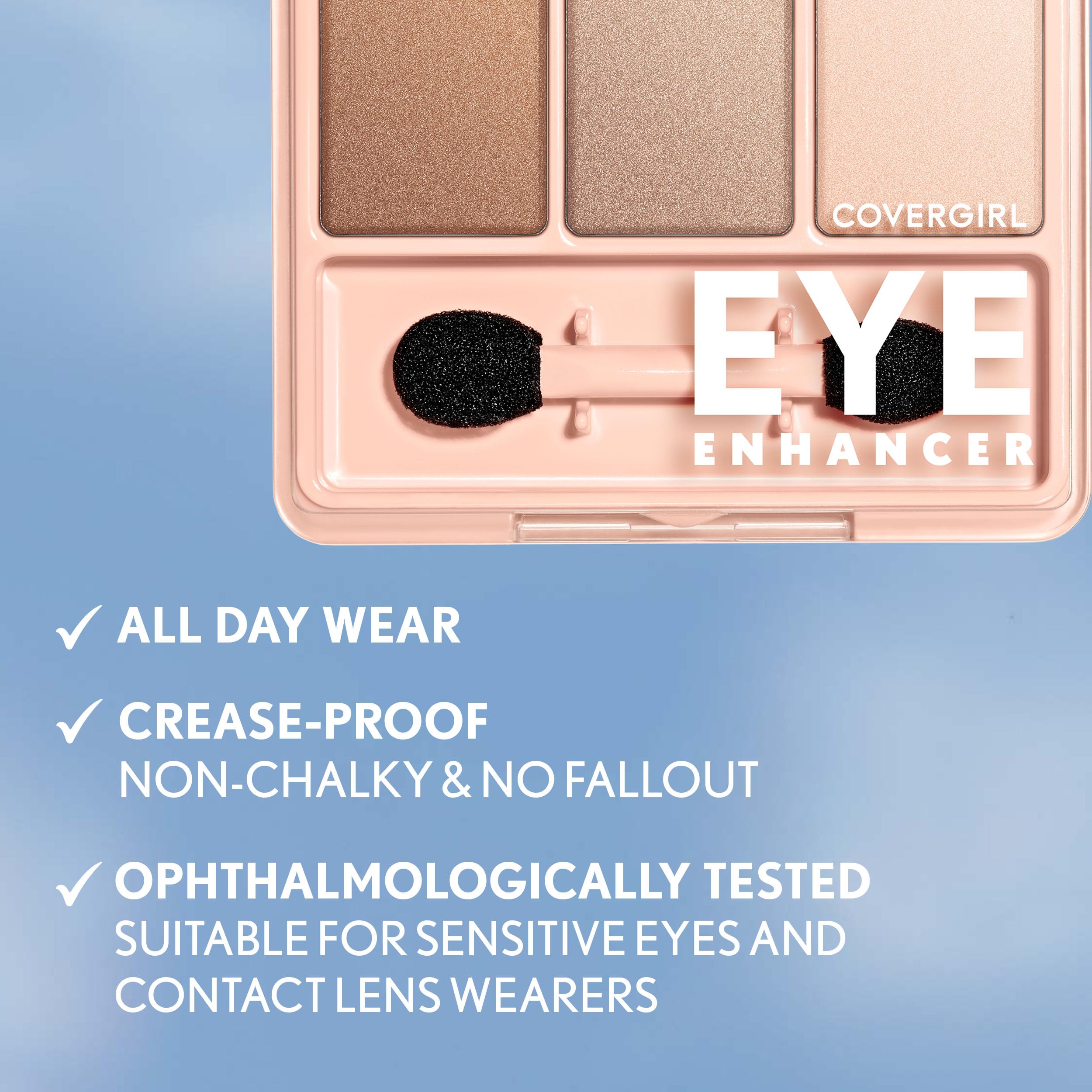 Back of CoverGirl Eye Enhancers packaging with product details
