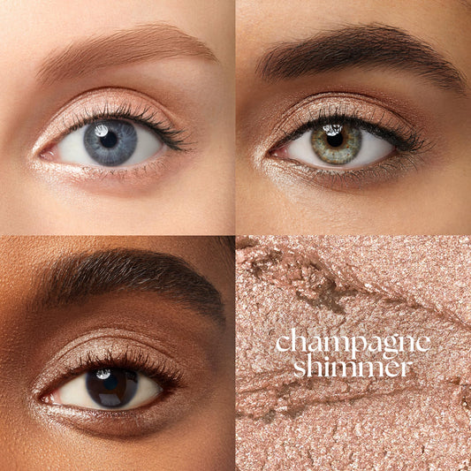 Julep Eyeshadow 101 Champagne Shimmer stick showing twist up mechanism