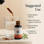 One fluid ounce bottle of premium organic habanero and cayenne chili extract.