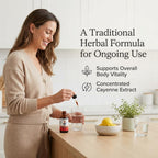 Natural herbal wellness drops for immune and circulatory stimulation.