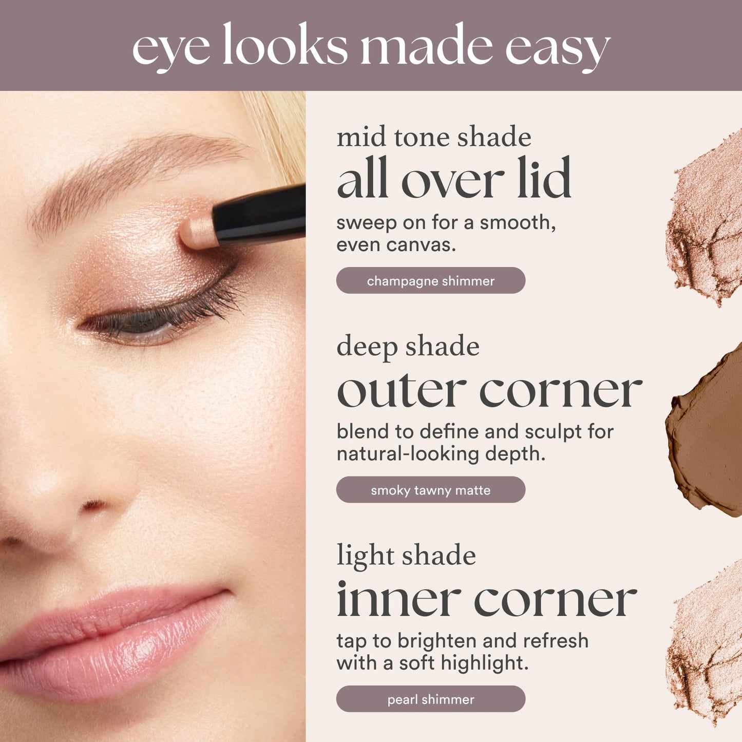 Julep Eyeshadow 101 Champagne Shimmer packaging and product