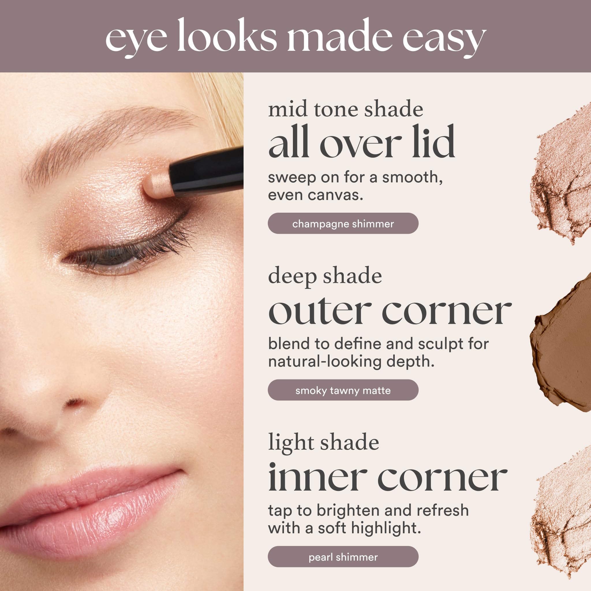 Julep Eyeshadow 101 Champagne Shimmer packaging and product