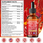 HevChay 2 Fluid Ounce supplement bottle label details