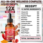 Close up of HevChay liposomal cayenne pepper drops dosage