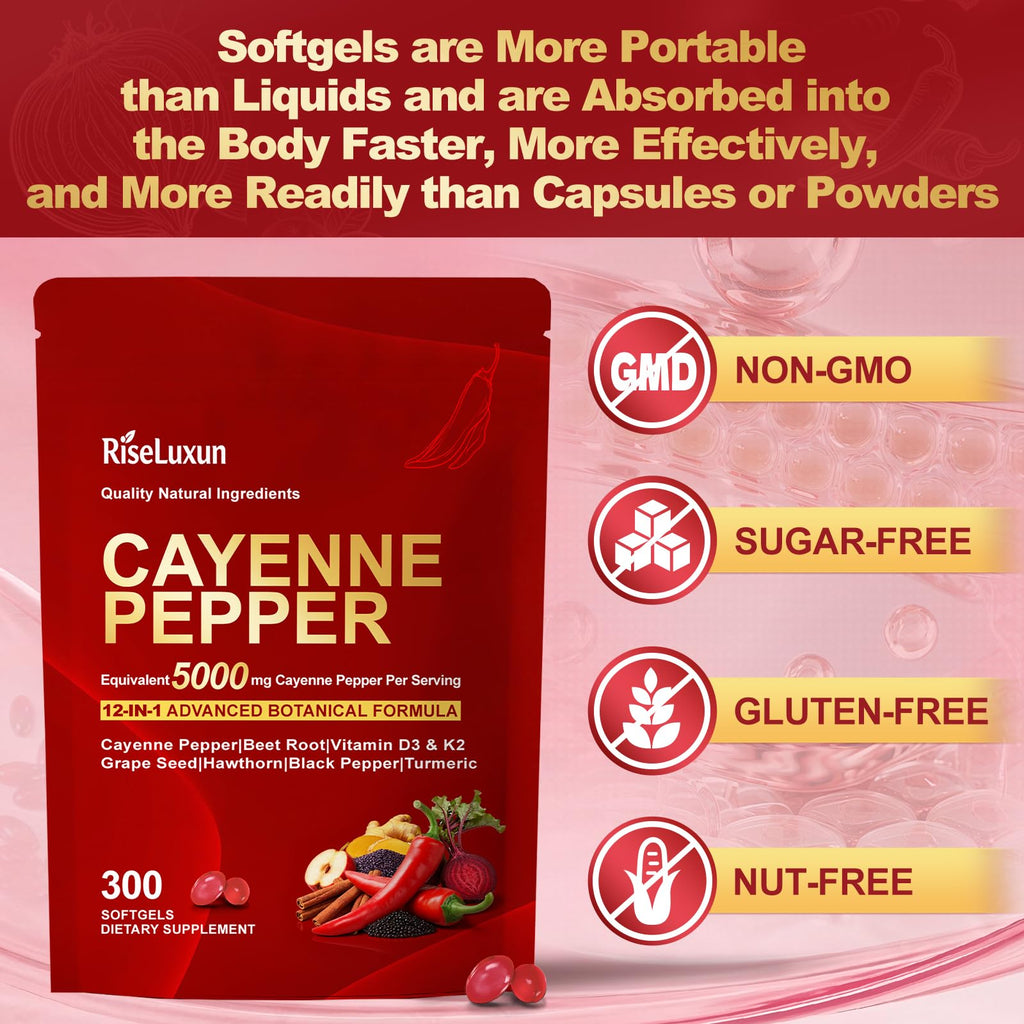 Close up view of the 12 in 1 advanced botanical formula softgels for heart and vein health.