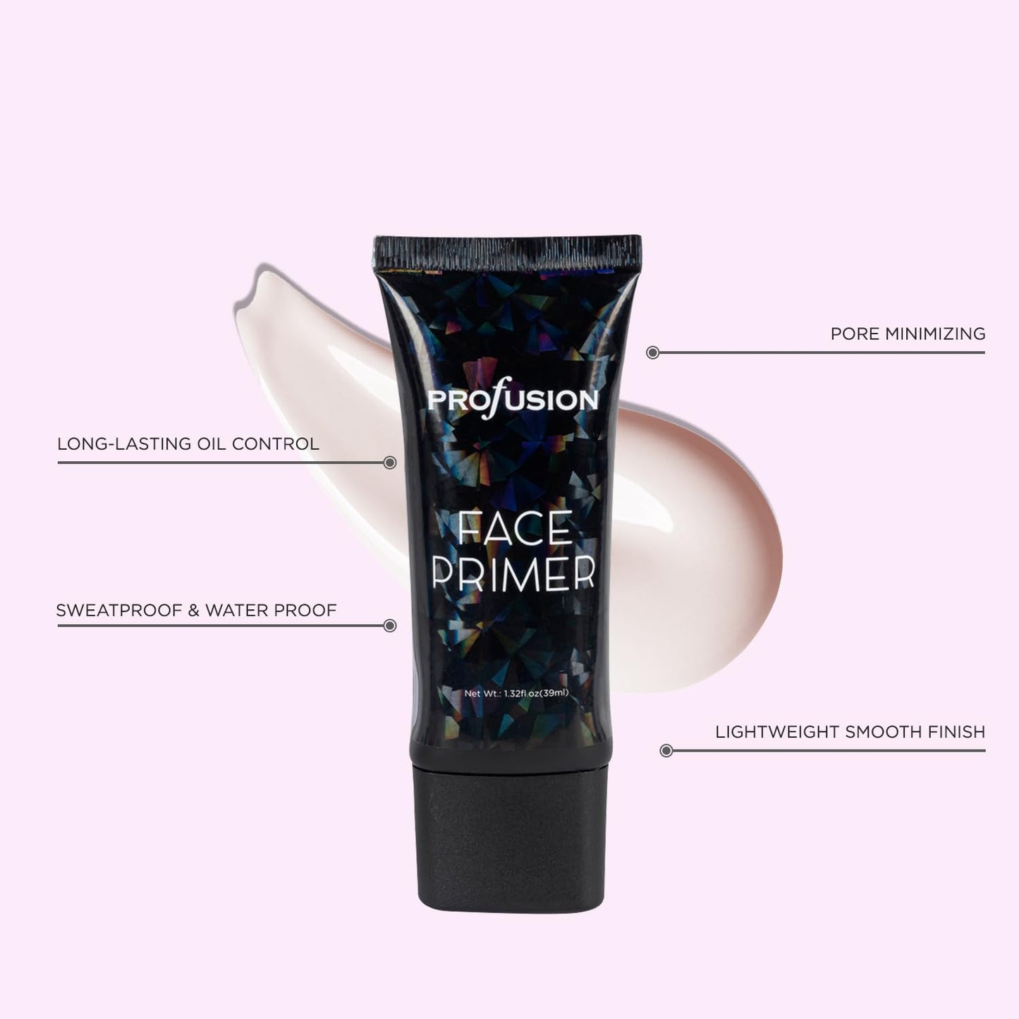 Profusion Cosmetics Prime To Prep packaging detailing the two piece set features.