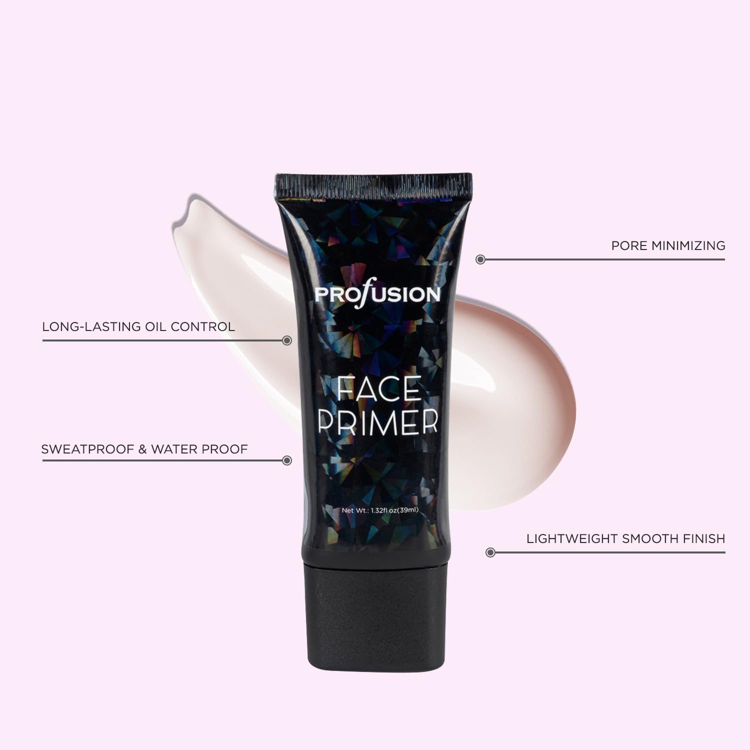 Profusion Cosmetics Prime To Prep packaging detailing the two piece set features.