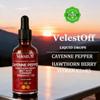 Back label of Lanzf Velestoff circulation drops showing nutrition facts