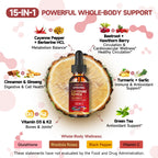 Trawecual cayenne pepper dietary supplement bottle with vitamin D3 and K2