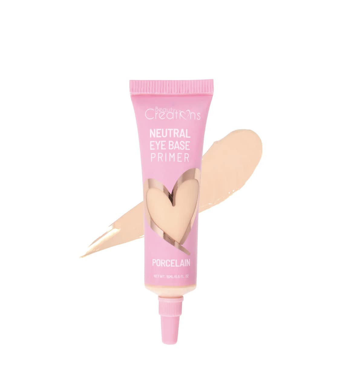 Creamy texture swatch of ultra fair eyeshadow primer for long lasting crease proof eye makeup look