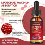 Trawecual liposomal cayenne drops 2 fluid ounces packaging details and ingredients