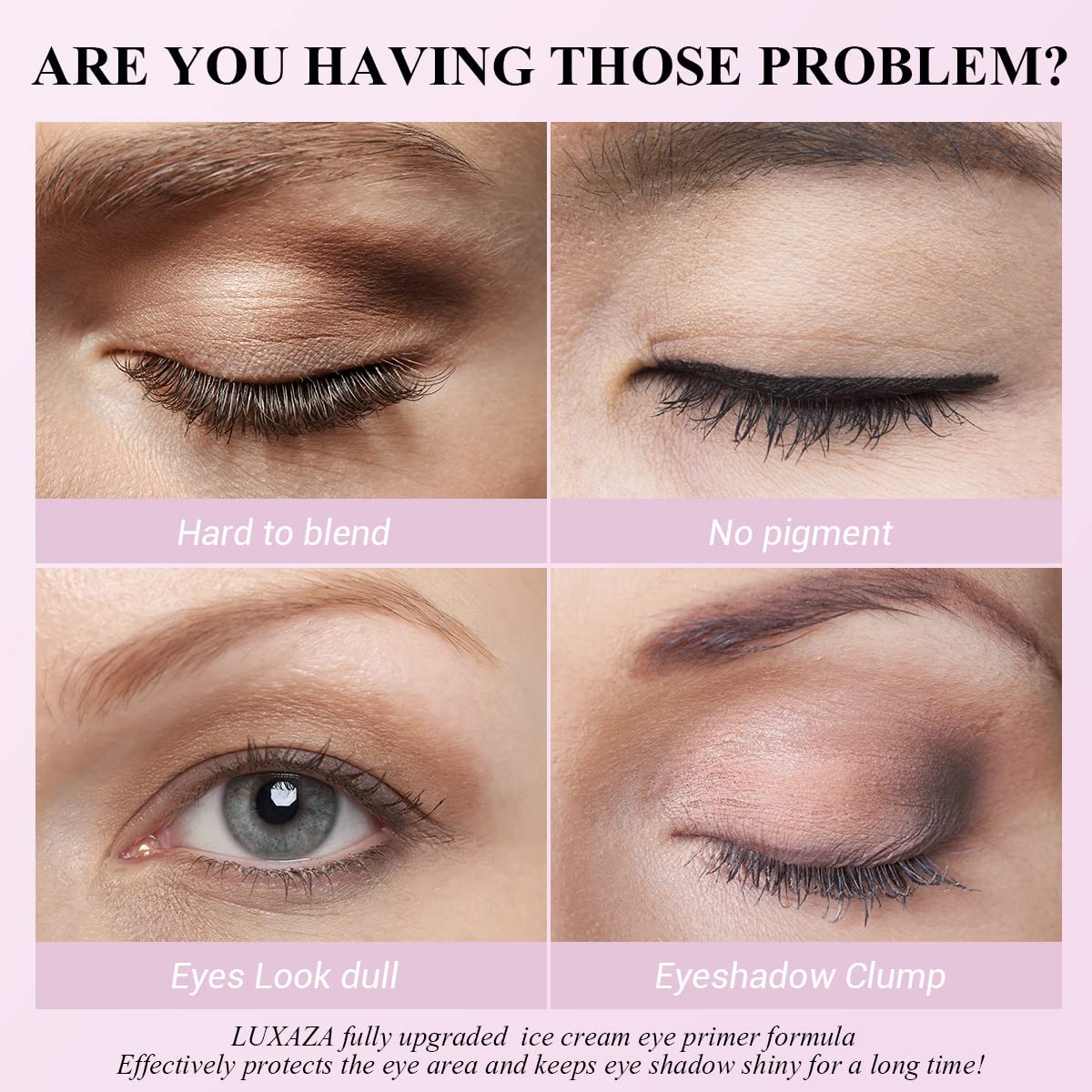 Cream matte eye shadow base texture showing the smooth ice cream consistency.