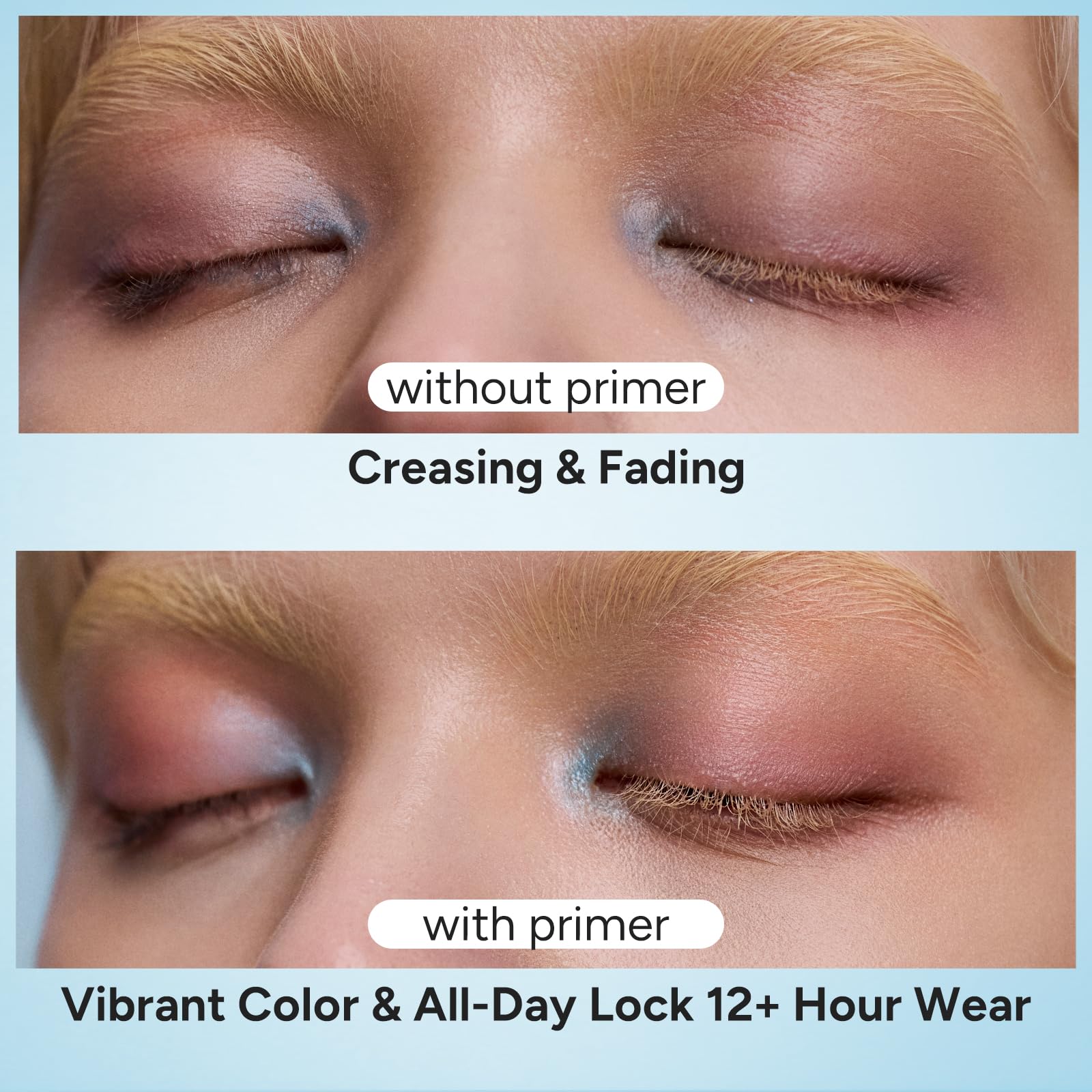 Hydrating and cooling eyeshadow base primer for sensitive dry eyes