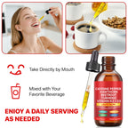 Maani Essence health supplement dropper bottle with Ceylon cinnamon and turmeric