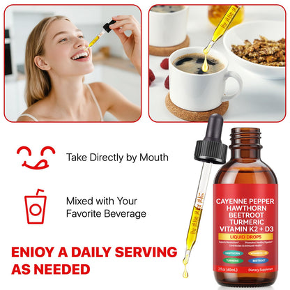 Maani Essence health supplement dropper bottle with Ceylon cinnamon and turmeric