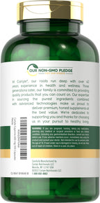 Carlyle non GMO gluten free cayenne pepper capsules bottle side directions