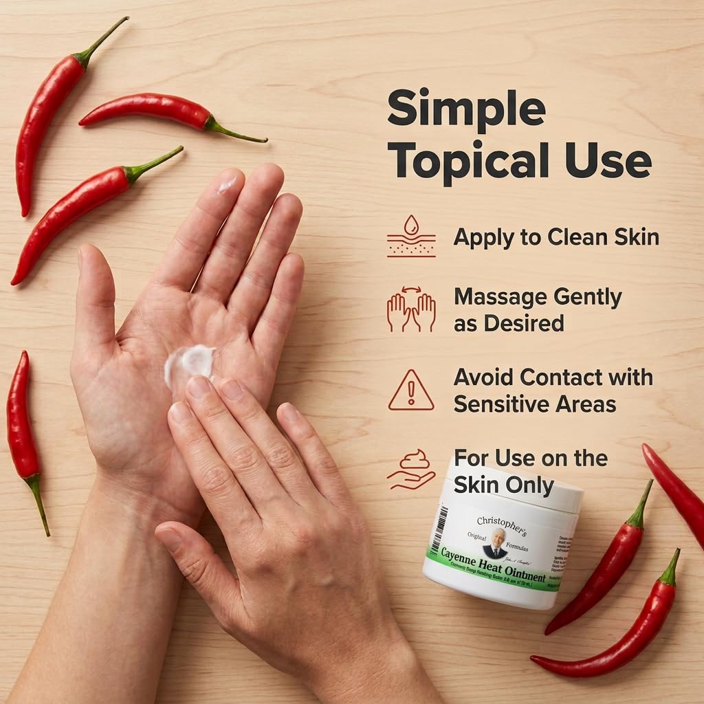 Natural joint and muscle discomfort ointment packaging from Christopher's Original Formulas highlighting the USA origin.
