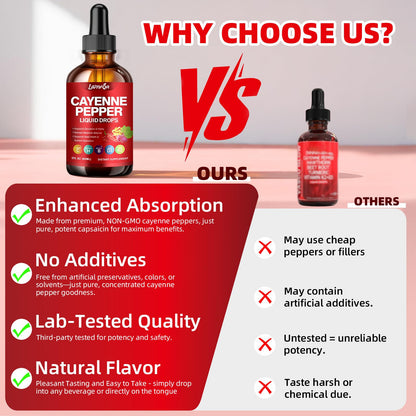 Side label of LAMFQA liquid drops detailing vitamin D3 K2 and Panax ginseng nutrition facts