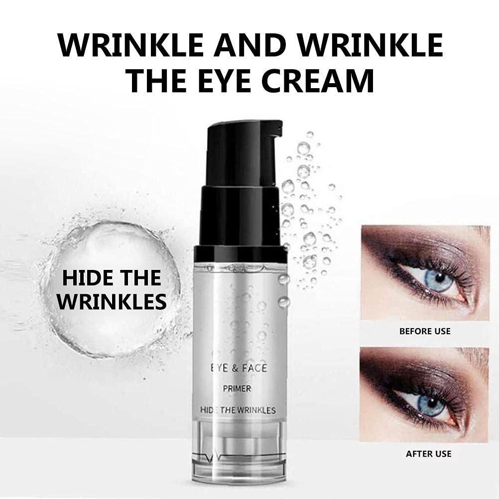 ZJchao eye makeup primer pump action bottle detailing the 8 milliliter size