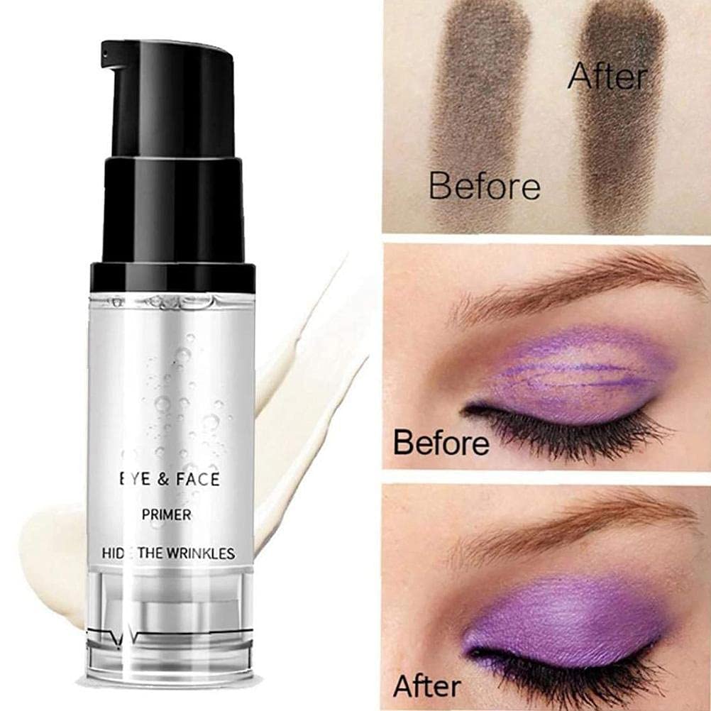 ZJchao waterproof eyeshadow primer applied to skin demonstrating a creaseless finish