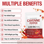 Vogsig Cayenne Pepper supplement 12-in-1 botanical complex ingredient list label view