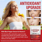 Gluten-free Vogsig cayenne pepper capsule bottle layout for healthy metabolism
