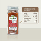 Pure ground red chili spice powder in a compact pantry jar.
