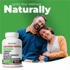 Immortal Herbs imported USA dietary supplement bottle showcasing advanced extraction technology ingredients.