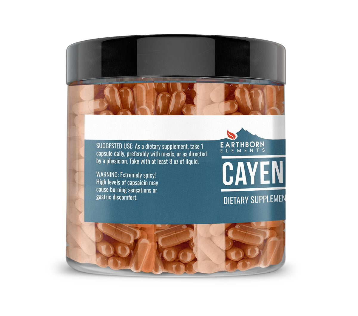 Earthborn Elements herbal capsules nutritional facts and ingredients list.
