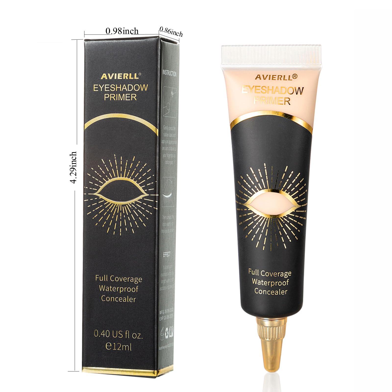 Long lasting cream concealer side profile view against a plain background.