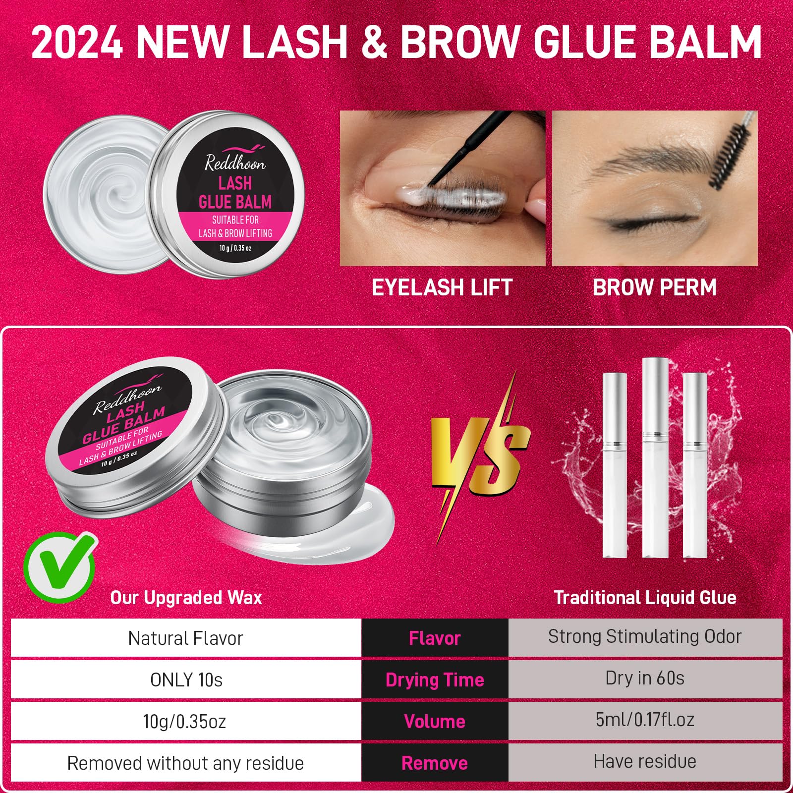 Step by step application tools and silicone lifting pads included in the home beauty set.