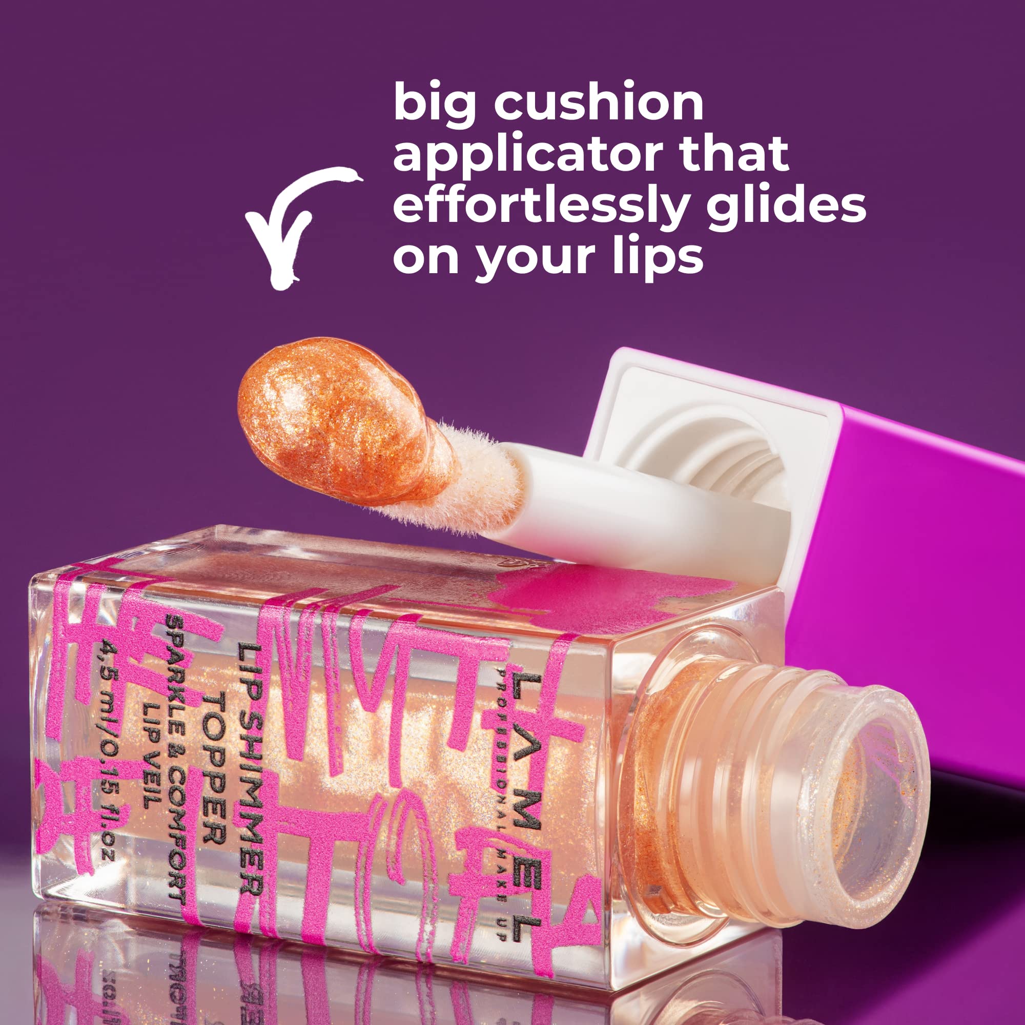 Lamel multipurpose dewy gel makeup look applied to the eyelids