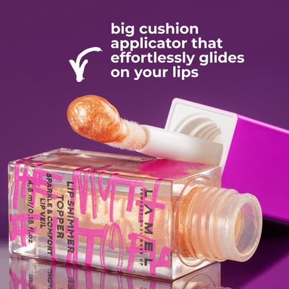 Lamel multipurpose dewy gel makeup look applied to the eyelids