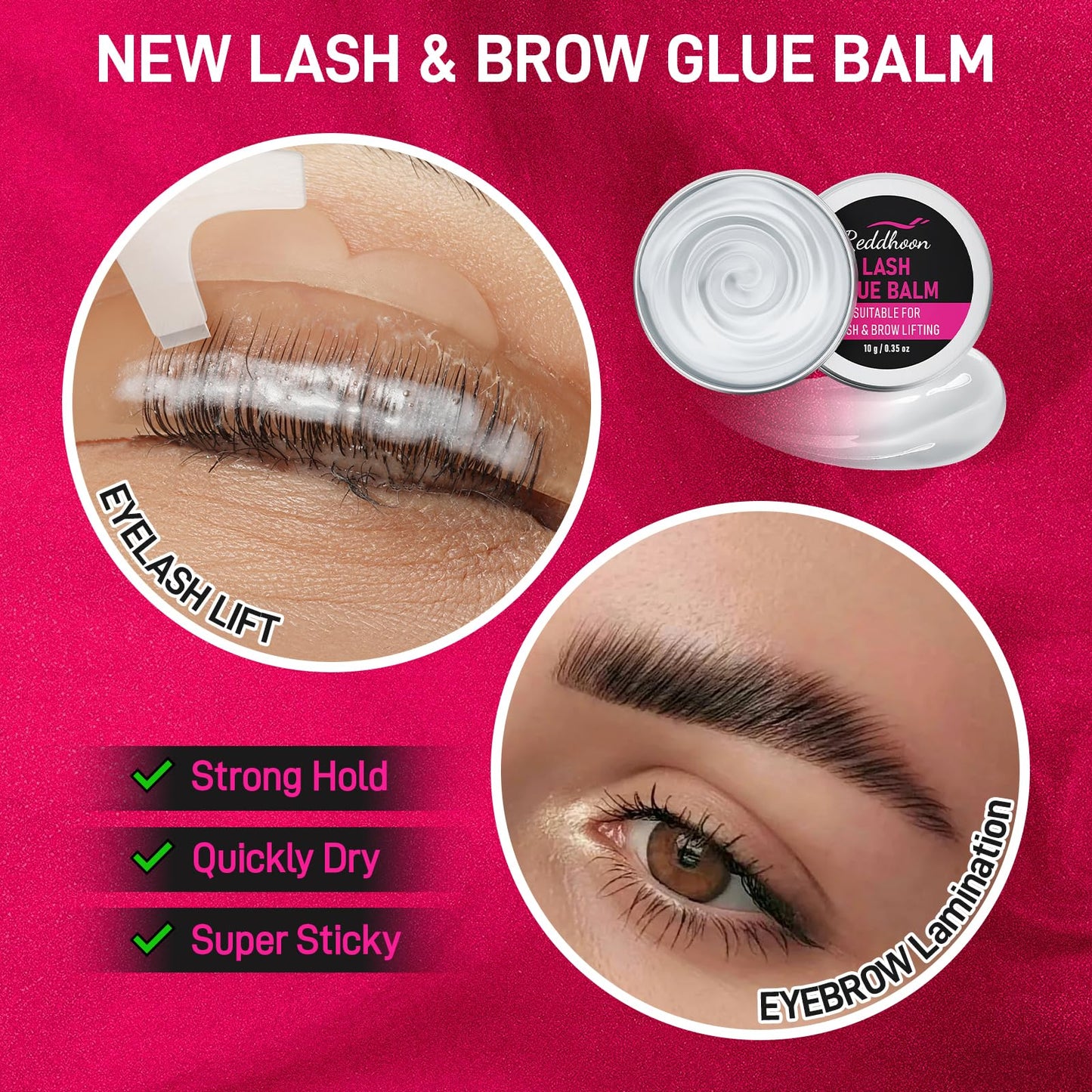 Inside view of the Novobey eye enhancement gift set with comprehensive instruction details.