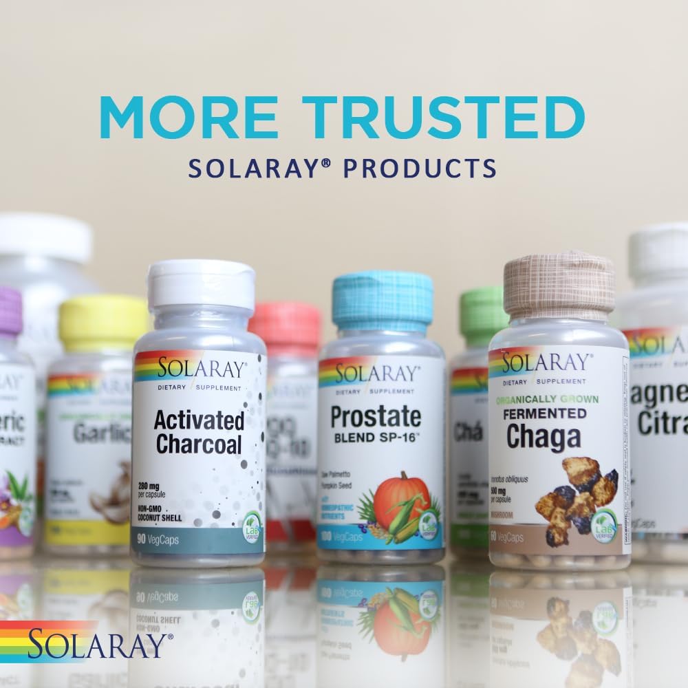 Solaray Cayenne Pepper 100,000 Heat Units capsule nutrition label clearly showing vegetable cellulose base.