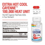 Solaray Bio Cool Capsaicin digestion support supplement packaging detailed view