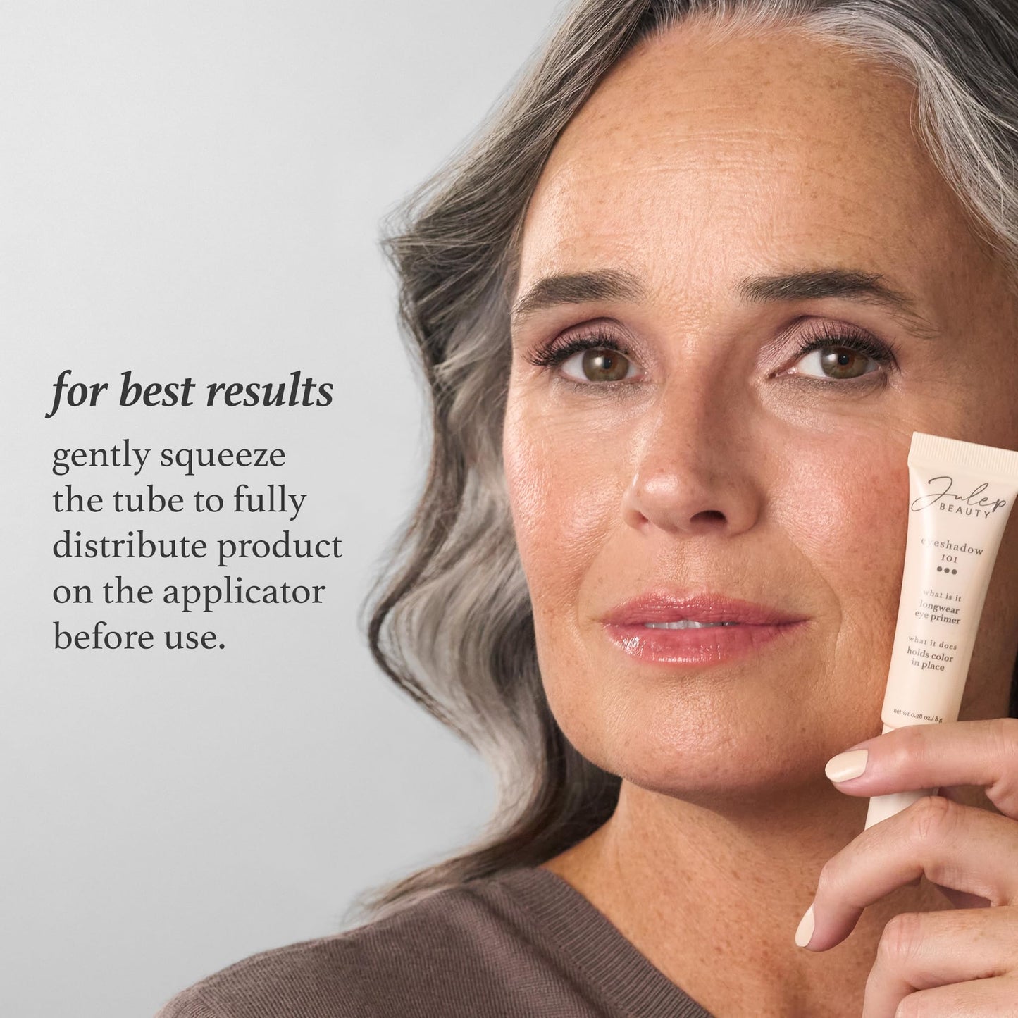 Julep Eyeshadow 101 primer formula texture demonstration on skin