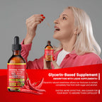 Two fluid ounces bottle of VITASZN dietary drops focusing on the vitamin D3 and K2 blend formulation.