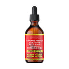 Full packaging view of VITASZN Cayenne Pepper Hawthorn Berry two ounce bottle for daily vitality.