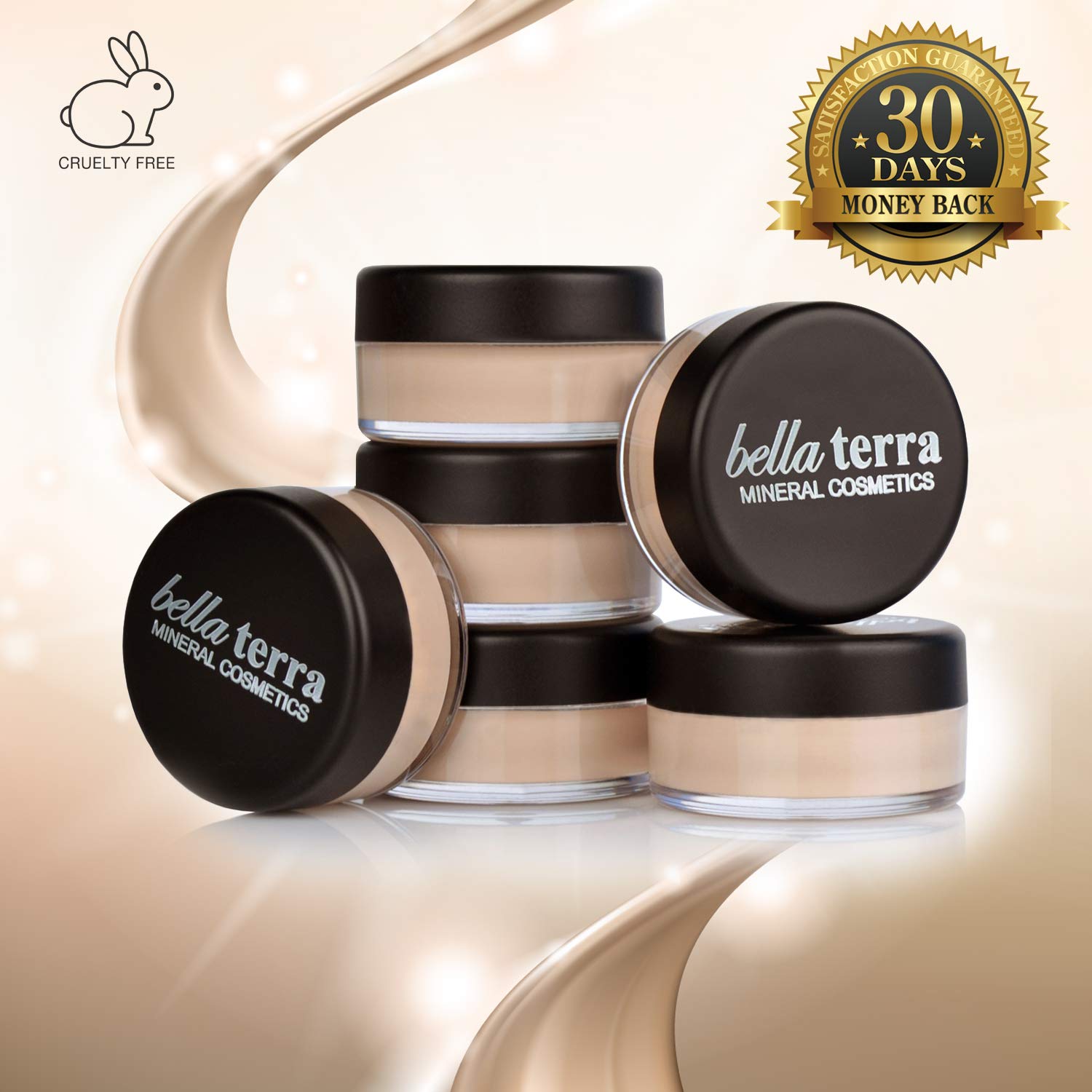 Bellaterra Cosmetics eyeshadow base creamy texture sample on fair skin tone