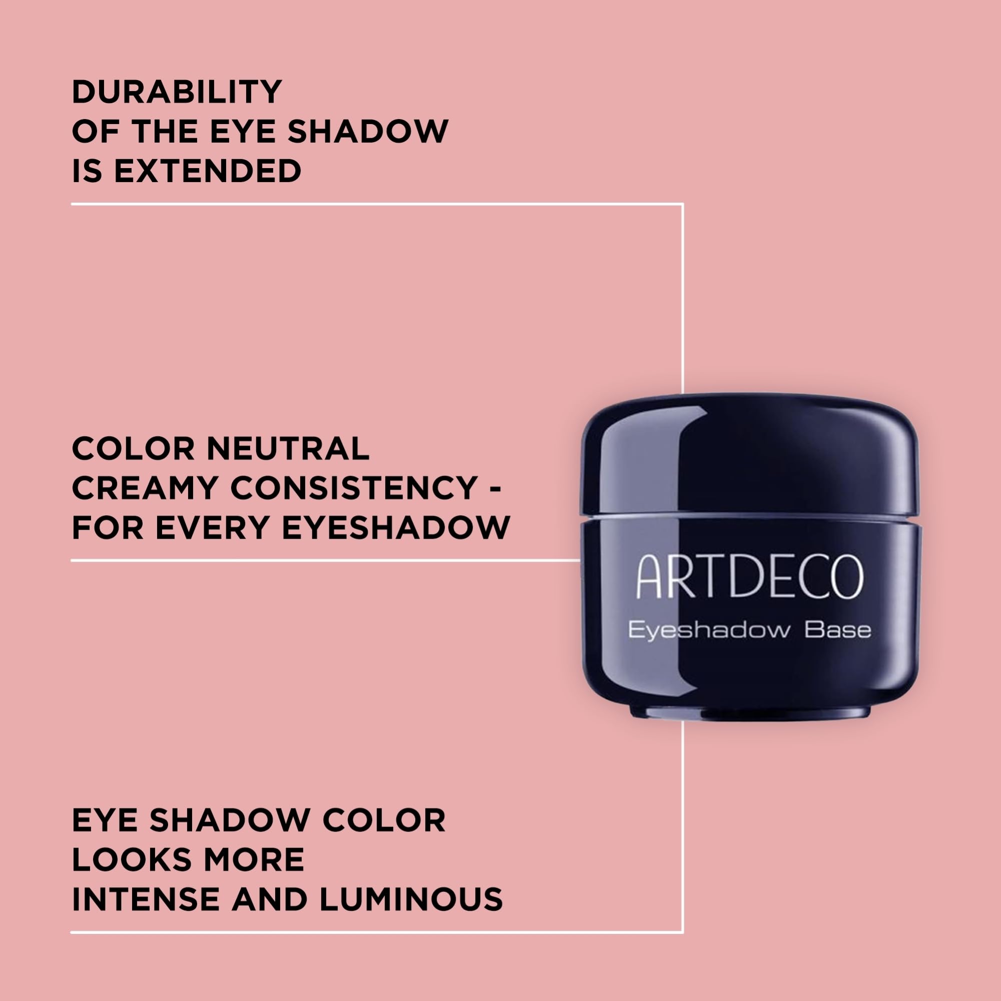 Artdeco creamy eyeshadow base texture close up in neutral beige shade