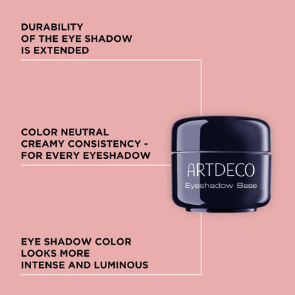 Artdeco creamy eyeshadow base texture close up in neutral beige shade