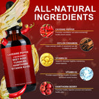 Daiasns herbal supplement drops showing the nutrition facts label with hawthorn and beet root.