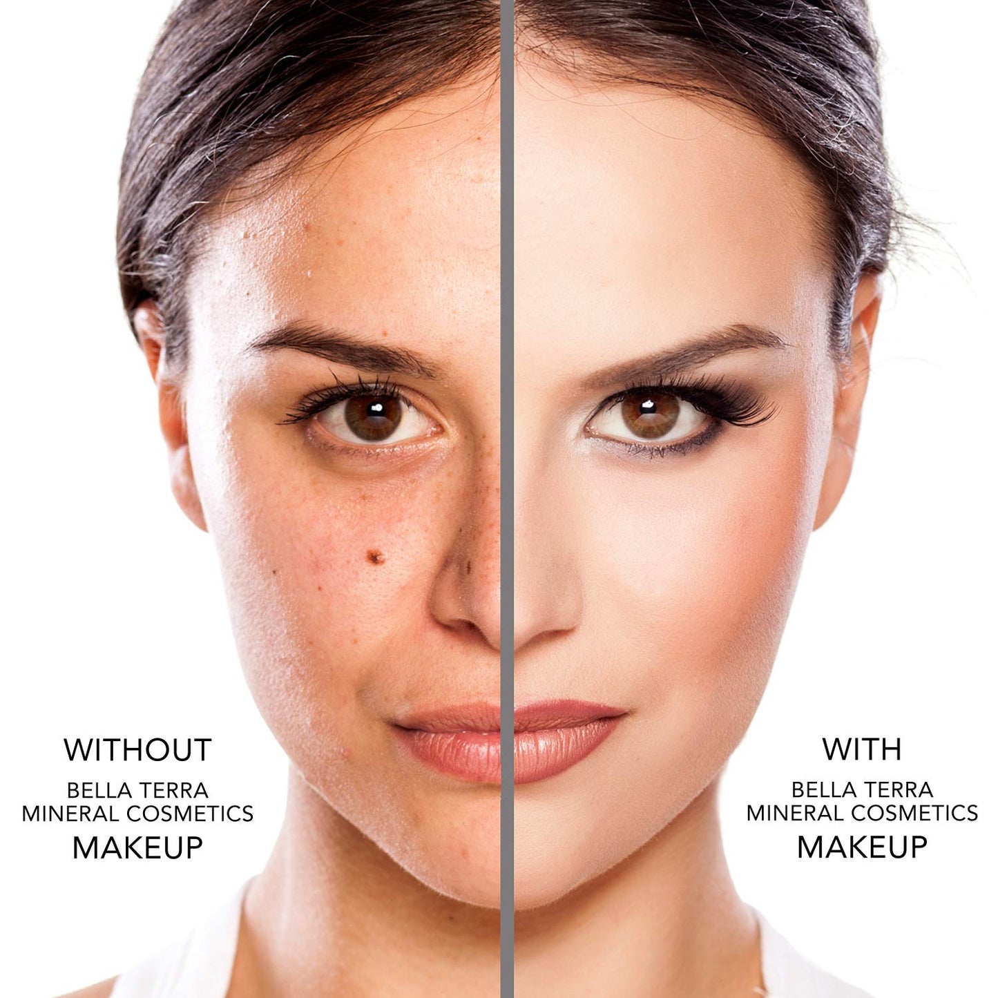 Bellaterra Cosmetics mineral makeup eye primer being blended on eyelid