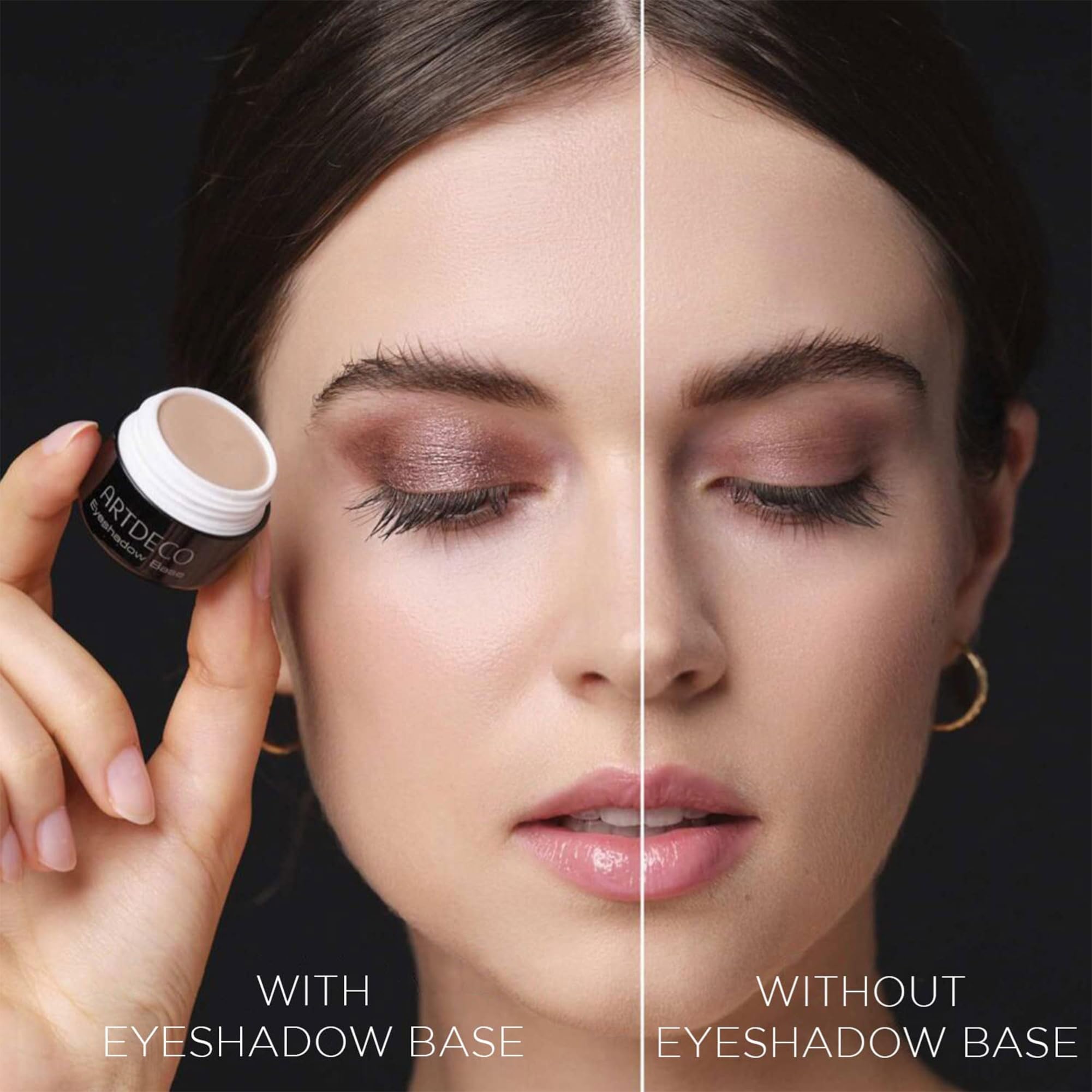 Artdeco long lasting eyeshadow base for intense color payoff swatch